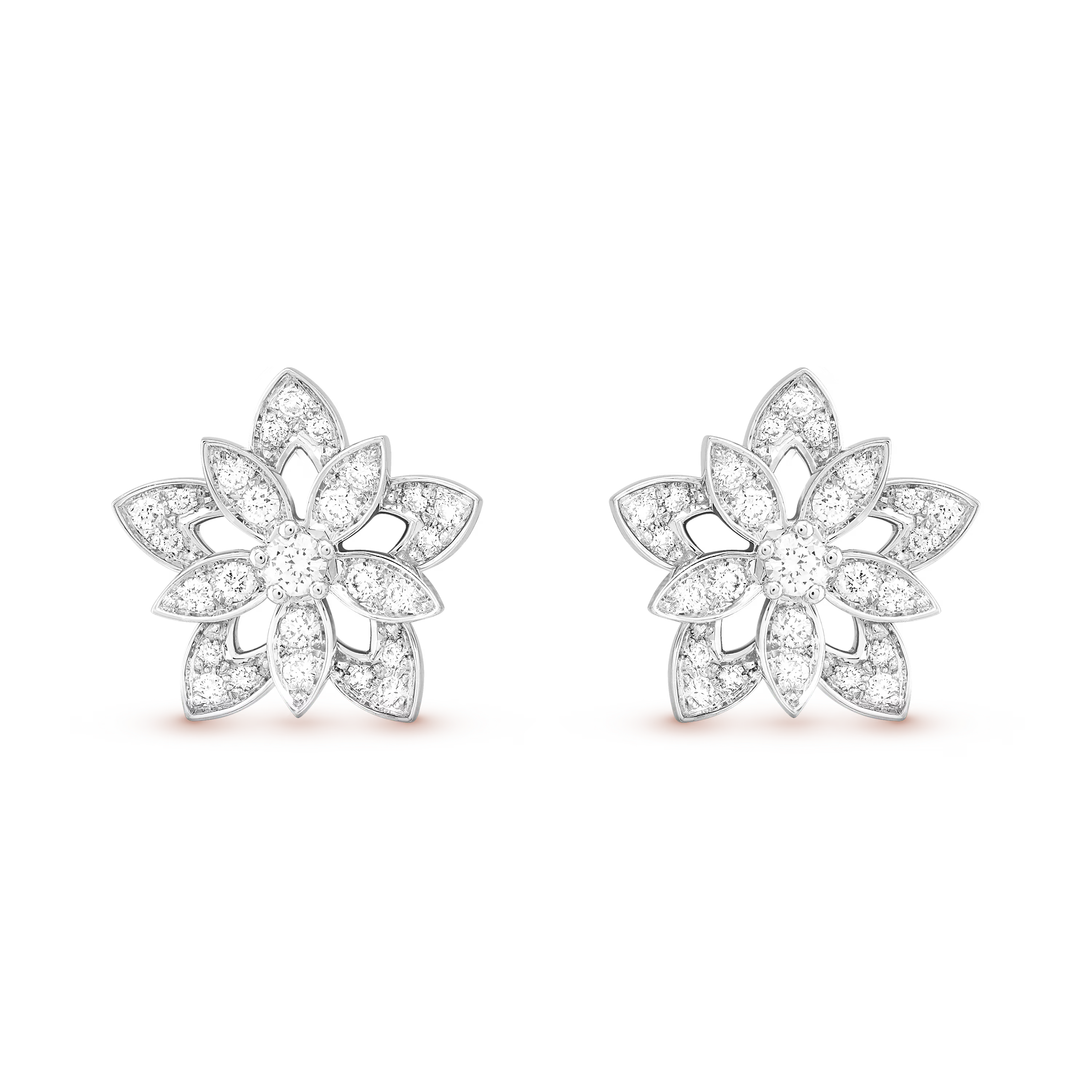 AV Lotus bloom earrings, mini model